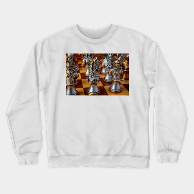 The Game Of Chess Crewneck Sweatshirt by photogarry